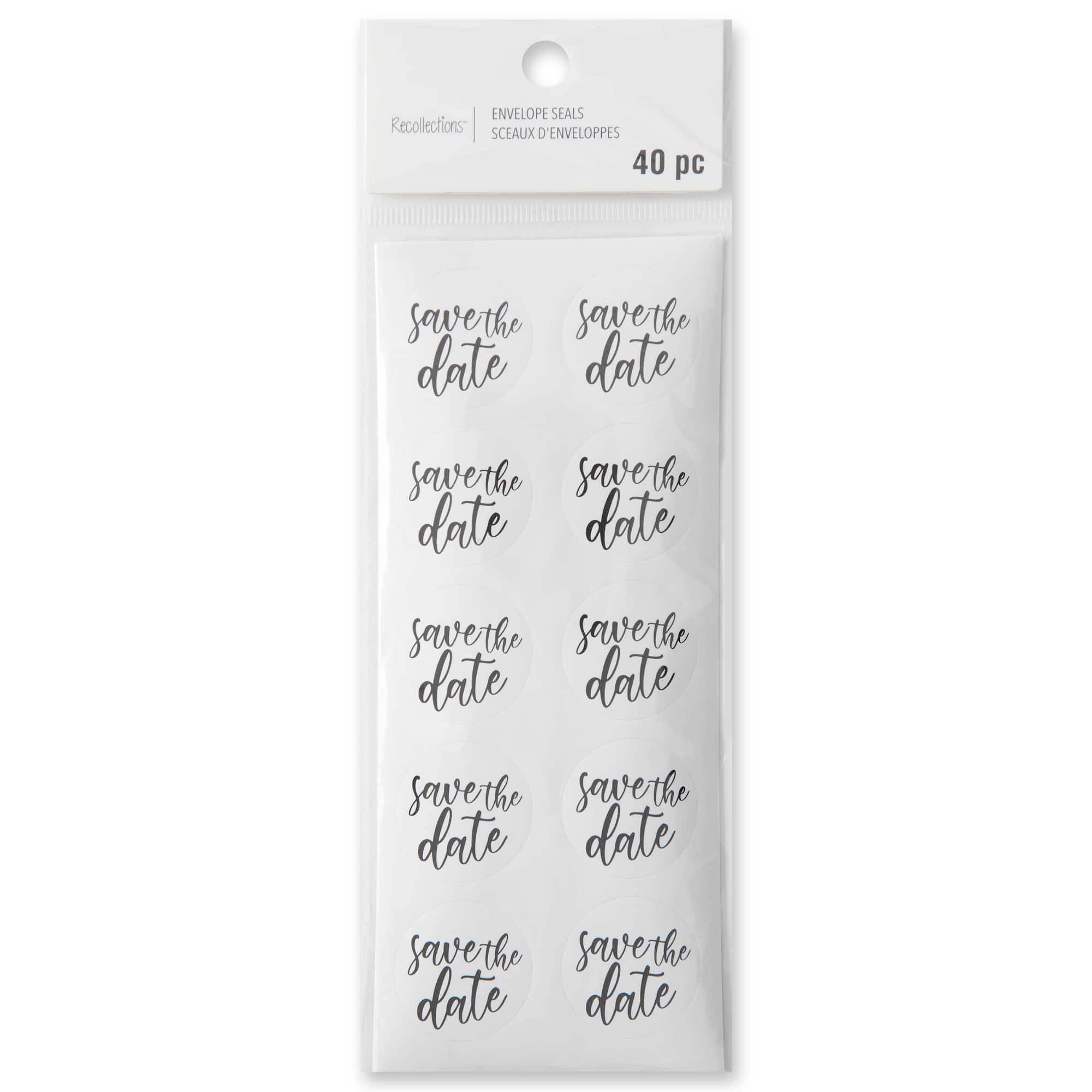 12 Packs: 40 ct. (480 total) Save the Date Envelope Seals by Recollections™